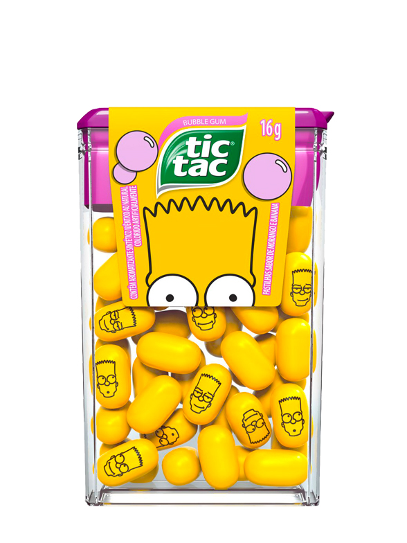 Caramelos Tic Tac Sabor Chicle Edici N Bart Simpson Grs Japonshop