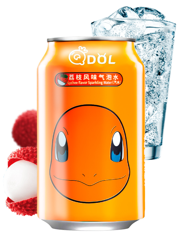 Agua Soda Sabor Momo, Edición Pokemon Eevee 490 ml.