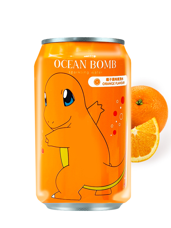 Agua Soda Sabor Momo, Edición Pokemon Eevee 330 ml.