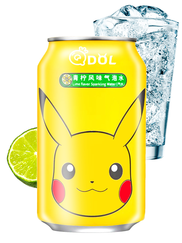 Agua Soda Sabor Momo, Edición Pokemon Eevee 330 ml.