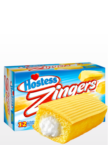 Pasteles Twinkies de Cobertura de Vainilla y Crema | Zingers