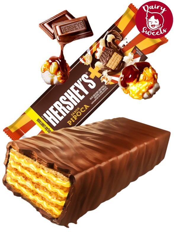 Chocolatinas Waffers de Chocolate Hershey's y Crema Palomitas y  102g.