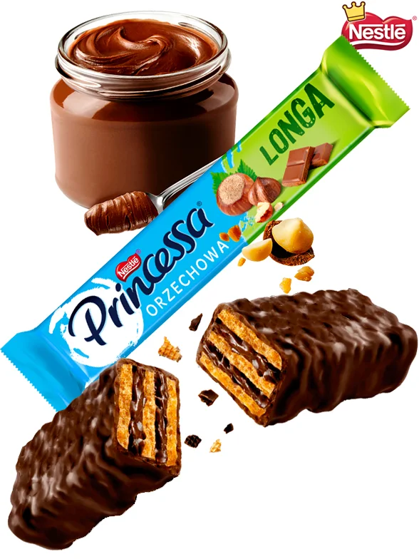 Barrita de Barquillo Princessa Chocolate Nocciola Nestle 45 grs. | JaponShop