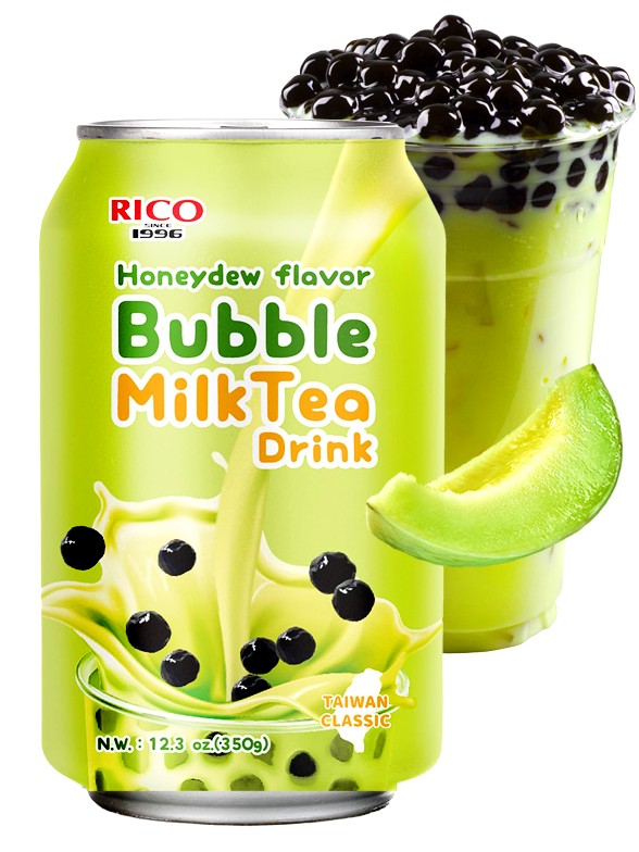 Bebida Bubble Milk Tea de Melón Honeydew | 350 ml.