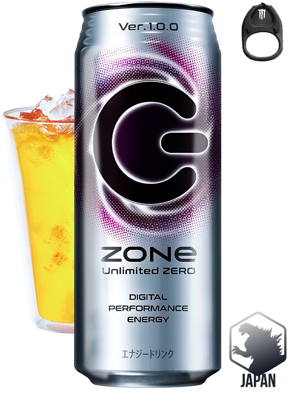 Bebida energética Japonesa ZONe Unlimited ZERO 500 ml.