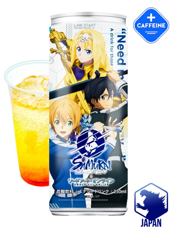 Bebida Energética Samurai Energy Triple Zero | Edición SAO Alicization 250 ml.