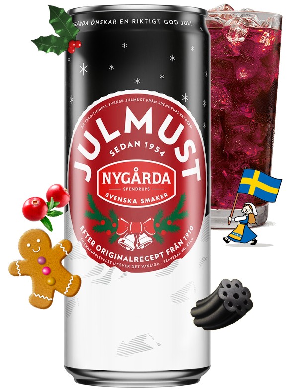 Refresco Navideño Sueco Julmust Nygarda | Bebida de Navidad  330 ml.