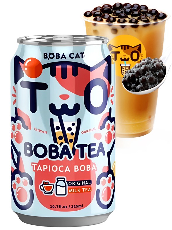 Bebida Bubble Milk Tea Classic | Boba Cat 315 ml.