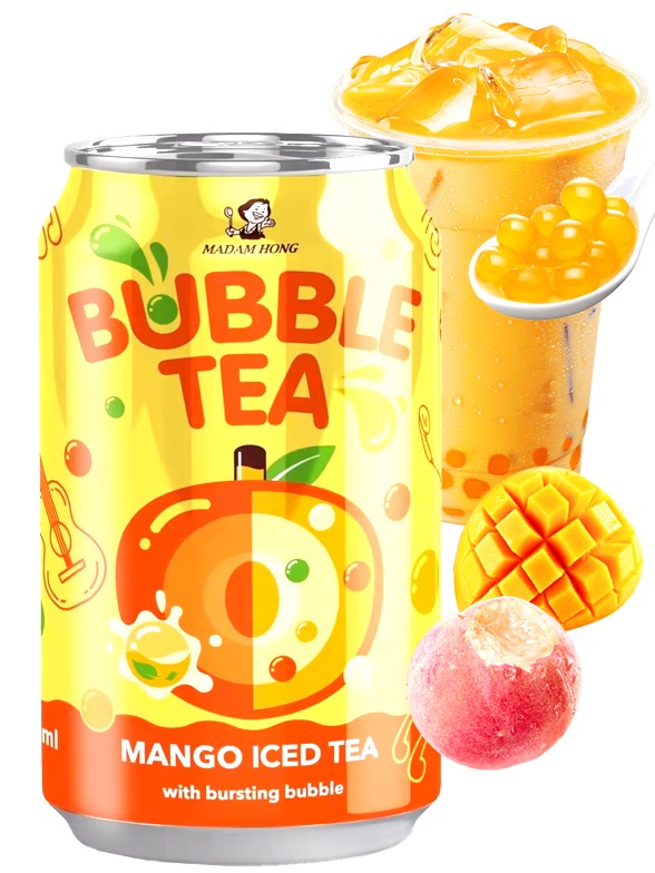 Bebida Bubble Tea de Mango | Lady Boba 320 ml.