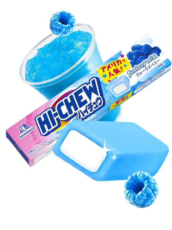 Caramelo Blando Hi Chew Fantasy Mix de Frambuesa Azul | Japan 55 grs.