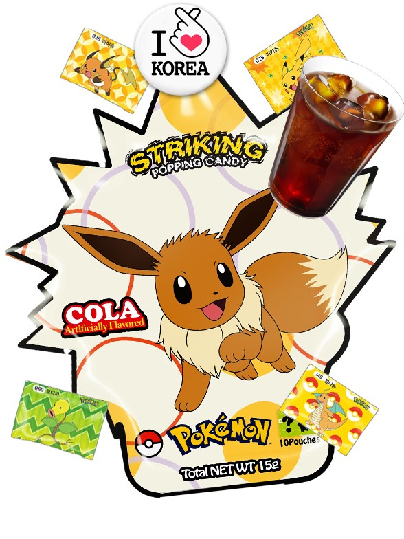 Polvos Pica Pica | Sabor Cola | Pokemon Eeve | Nintendo | 10 Unidades ...