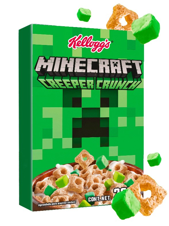 Cereales de Canela y Marshmallow Kellogg's | Minecraft Edition 227 grs.