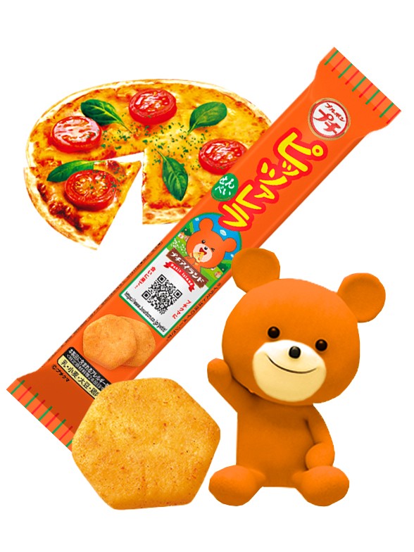 Galletas de Arroz Sabor Pizza | Petit Kuma 22 grs.