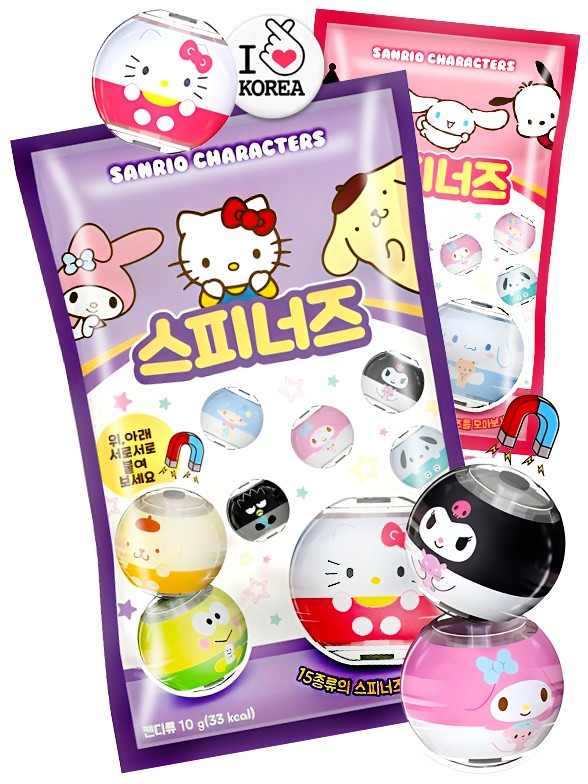 Chuches Sanrio con Spinners Imantados | 15 Diseños Aleatorios