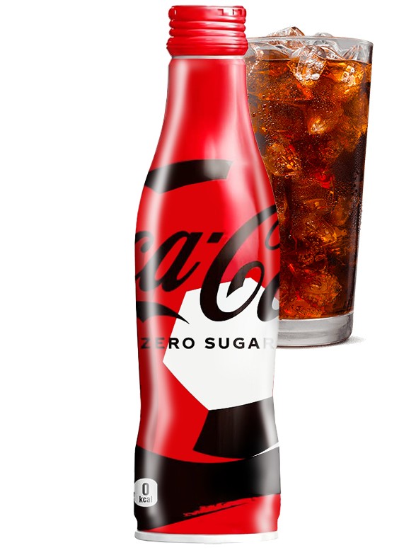 Coca Cola Zero Japonesa Botella Aluminio | Ed. Limitada Qatar 2022 | 250 ml