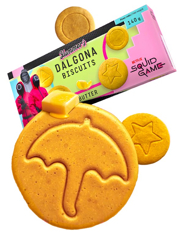 Galletas Dalgona de Mantequilla | El Juego del Calamar Challenge 140g.