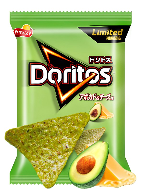 Doritos Japón Sabor Aguacate con Queso Cheddar 55g.