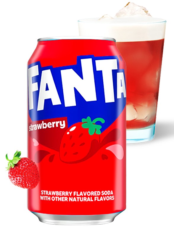 Fanta de Fresa USA | Nueva Receta 355 ml.