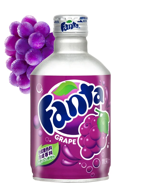 Fanta Japonesa de Uva 300 ml. Botella de Aluminio | JaponShop