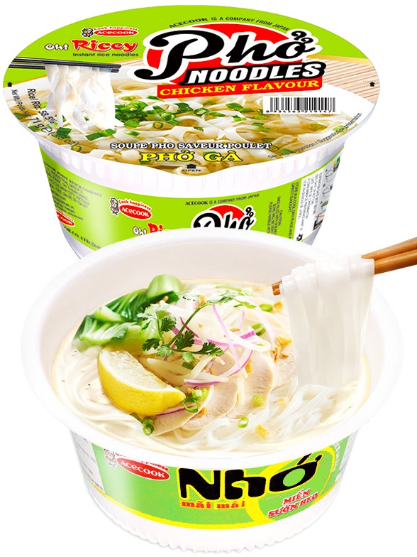 Ramen Vietnamita de Arroz y Pollo Pho Ga | Bowl 71g.