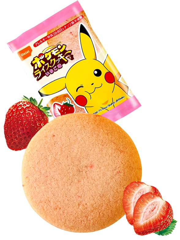 Galleta de Arroz de Niigata con Fresas | Edición Pokemon | Unidad