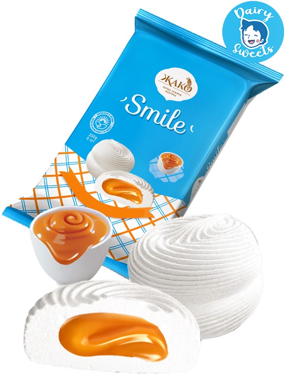 Marshmallows Rellenos de Dulce de Leche | Dairy Sweets 300g.