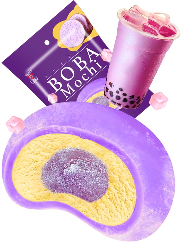 Mochis Daifuku de Bobas de Taro | Tokimeki 120 grs.