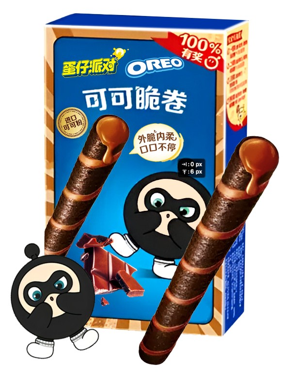 Sticks de Barquillo de Oreo rellenos de Chocolate | Eggy Party Edi 50 grs.