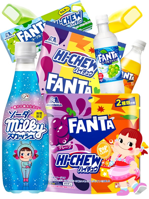 Caramelos Blandos Hi Chew Fanta y Bebida Pekochan PACK | Gift Selection