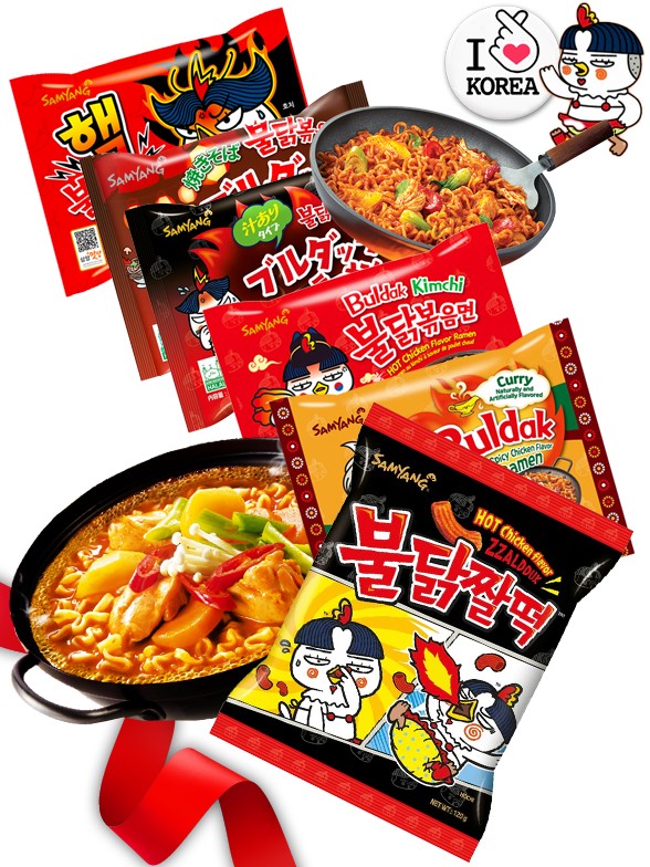 Ramen Japonés BOX  Buldak | 7 Recetas | Gift Selection