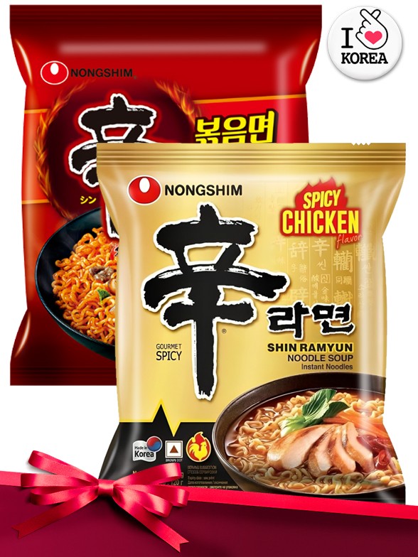 DUO Shin Ramyun Pollo & Shin Ramyun Yakisoba | Love Korea