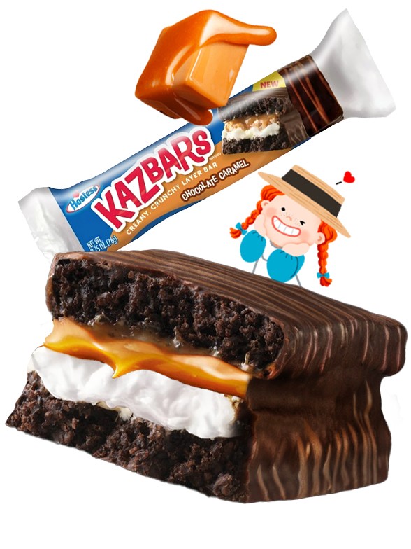 Pastelito Kazbars Choco Caramel | Hostess Twinkies | Unidad 35 grs.