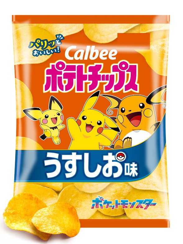 Patatas Calbee Umami al Punto de Sal | Pokemon Colabo | Nintendo 60g.