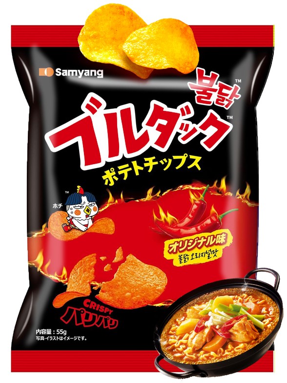 Patatas Chips Buldak  | Xtra Hot | Edic. Japonesa 55g.