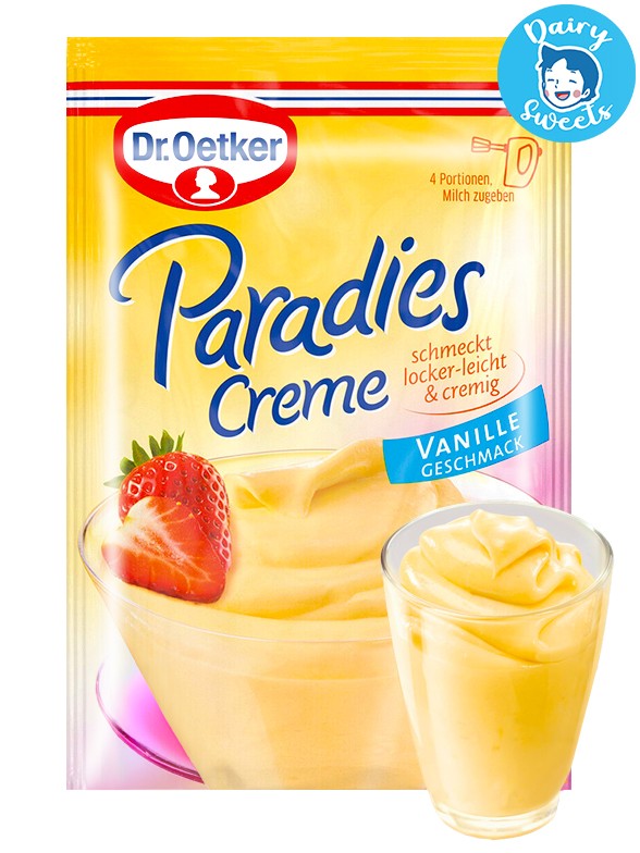 Postre Dr Oetker Crema Chocolate Blanco | Paradies Creme 70 grs.