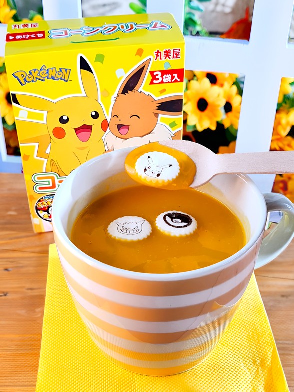 Sopa Instantánea de Crema de Maíz | Pokémon | 3 Raciones | Nintendo