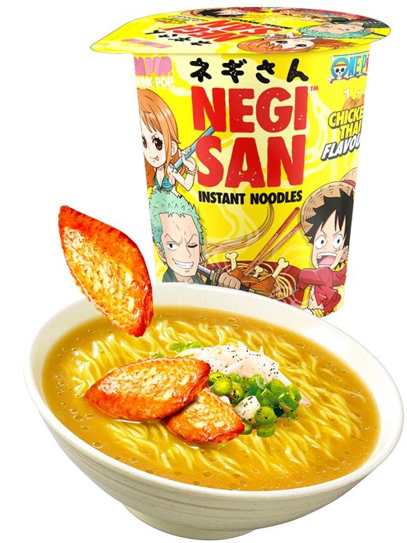 Fideos Ramen Cup One Piece de Pollo Teriyaki | Negi San 65 grs.