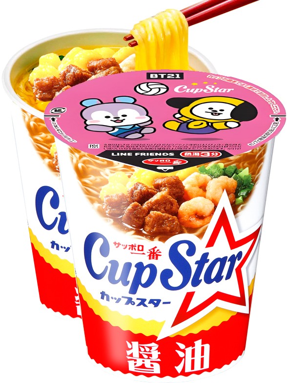 Ramen Cup Star Clásica Pollo | Edición BT21 | 71 grs.