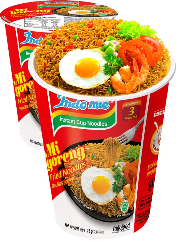 Tallarines Salteados Indomie Mi Goreng de Pollo Cup 70 grs.