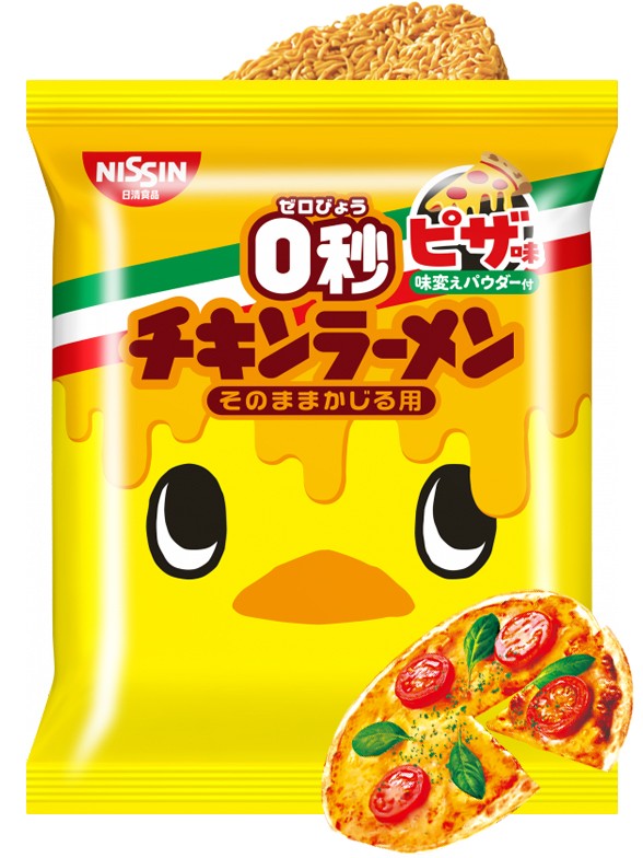 Fideos Ramen Snack Nissin Pizza 3 Quesos Chikin Ramen 79 grs.