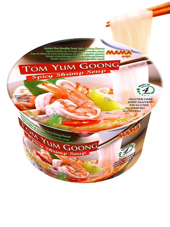 Tallarines de Arroz con Sopa Tom Yum | Receta Tailandesa 70 grs. | JaponShop