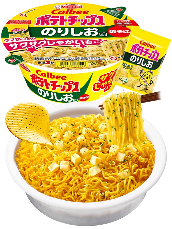 Fideos Yakisoba de Patatas Calbee Nori Shio | Colabo. Acecook & Calbee 103g.