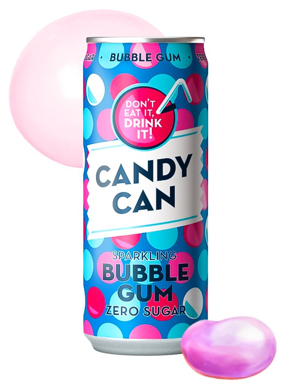 Refresco de Chicle | Candy Can | Sin Azúcar 330 ml.