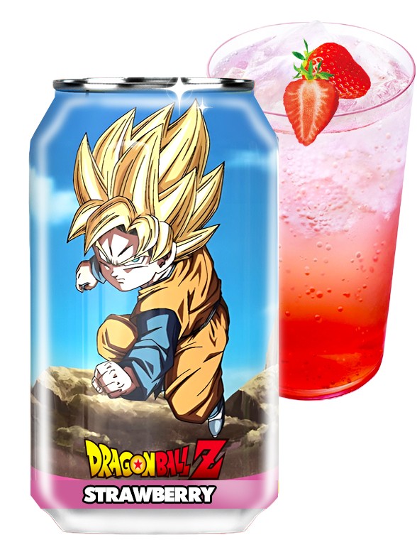 Refresco Kawaji Fresa | Edición Dragon Ball Z | Goten Super Saiyan 330 ml.