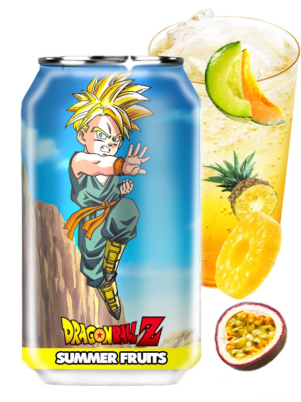 Refresco Kawaji Frutas de Verano | Dragon Ball Z | Trunks Super Saiyan 330 ml.