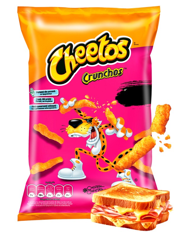 Cheetos Crunchos sabor Sandwich Jamón y Queso 60 grs.