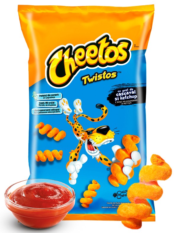 Cheetos Twistos sabor Queso & Ketchup 45 grs.