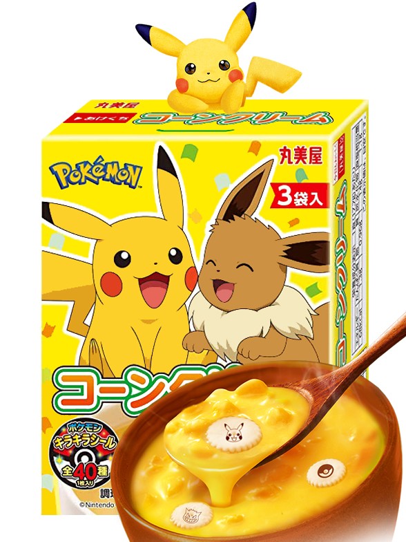 Sopa Instantánea de Crema de Maíz | Pokémon | 3 Raciones | Nintendo