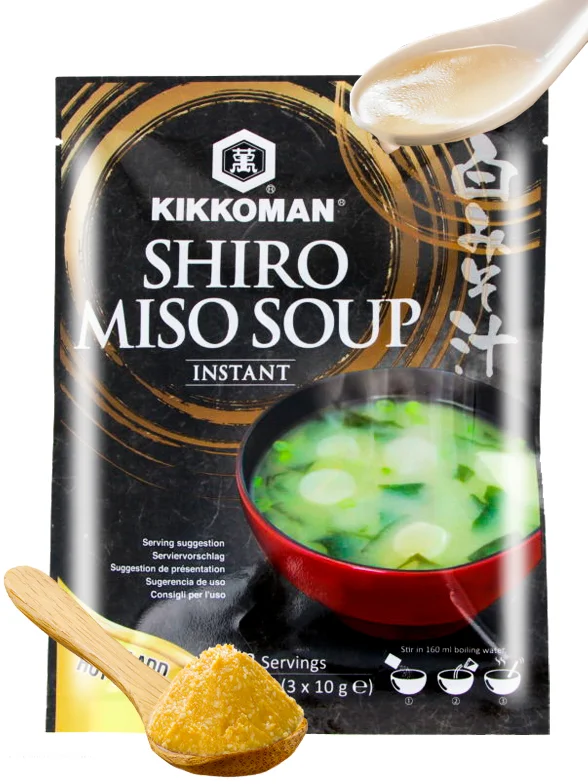 Sopa instantánea de Miso Blanco y Alga Wakame | Kikkoman | JaponShop