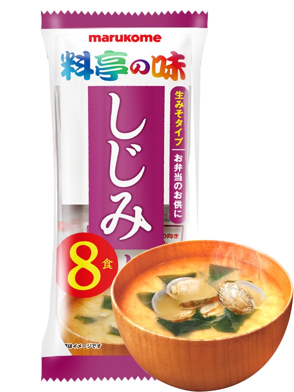 Sopa Instantánea de Miso y Almejas Shijimi | Marukome 8 Raciones